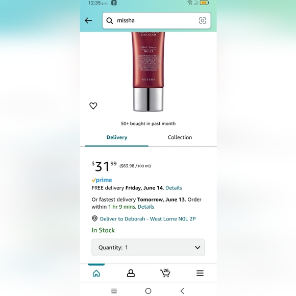 🌺Amazing!!Missha Bb Cream NIB #23 Natural Beige 🌺 - Picture 2 of 2